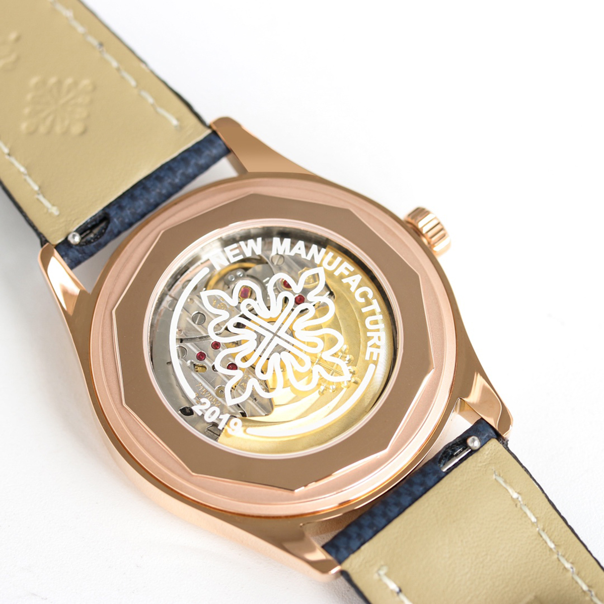 Calatrava 6007 Blue Dial in Rose Gold